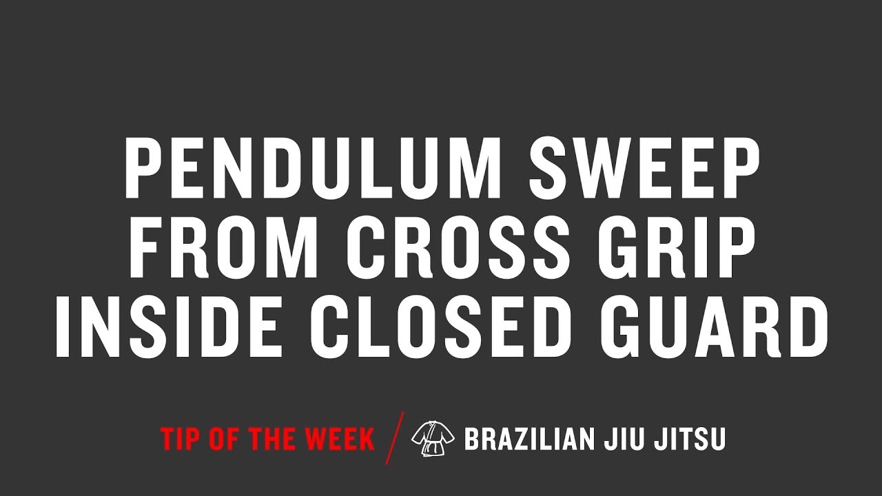 Pendulum Sweep From Cross Grip Inside Closed Guard